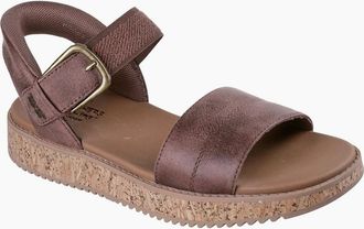 Skechers Womens Skechers Bobs Sun Vibe Be Corky Polyester Womens Chocolate Sandals - Brown - Size: 5