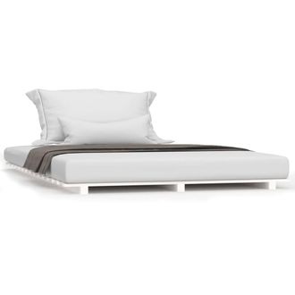 Berkfield Home Bed Frame White 140x200 cm Solid Wood Pine