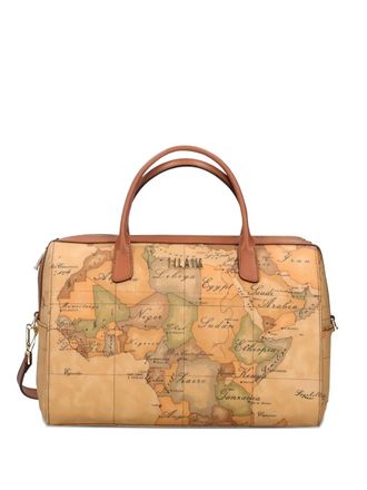 Alviero Martini 1A Classe Shopper met kaartprint - Beige