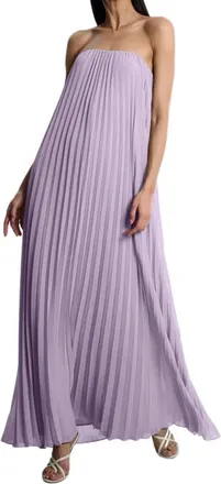 Bcbgmaxazria Pleated Long Gown In Fresia