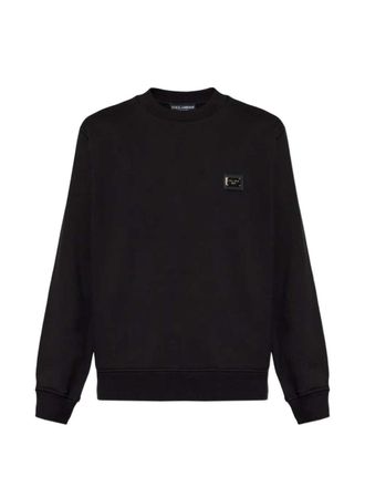 Dolce & Gabbana sweatshirt met ronde hals en logoplaat