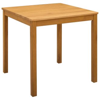 vidaXL Mesa De Comedor 75 X 75 X 75,5 Cm Madera De Roble S&oacute;lido Vidaxl
