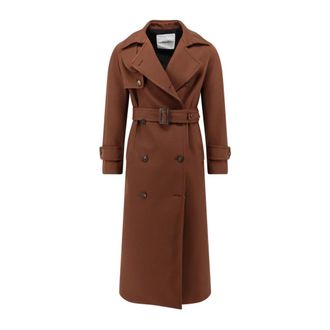 Hev&ograve; Rivabella Trench - Dames - Mantels - Bruin - Maat: 2XS Poliester