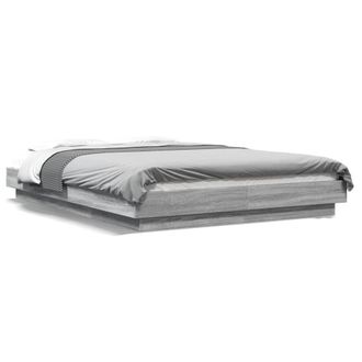 Berkfield Home Bed Frame without Mattress Grey Sonoma 140x190 cm