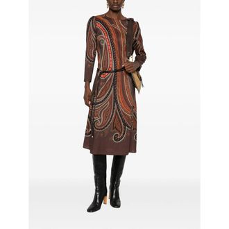 Etro Wrha Dress - Brown