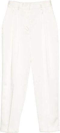 Elisabetta Franchi Rechte broek - Dames - Vrijetijds broeken - Wit - L - Broeken
