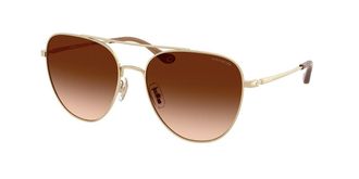 Coach HC7182 CBZ89 900574 Womens Sunglasses Gold Size 56