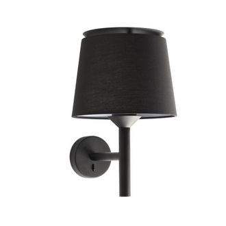 Netlighting Savoy Wall Light with Shade Black E27
