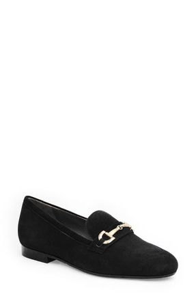 Bruno Magli Lumera Bit Loafer in Black Suede at Nordstrom, Size 10.5