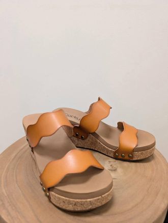 Corkys Footwear Women Obviously Wedge In Cognac Brown