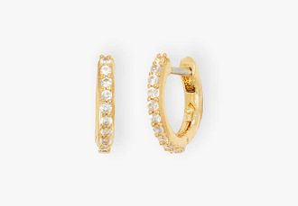 Kate Spade New York Tiny Twinkles Pav&eacute; Mini Hoops