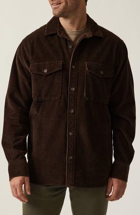 34 Heritage Corduroy Overshirt in Chocolate Brown at Nordstrom, Size Xx-Large