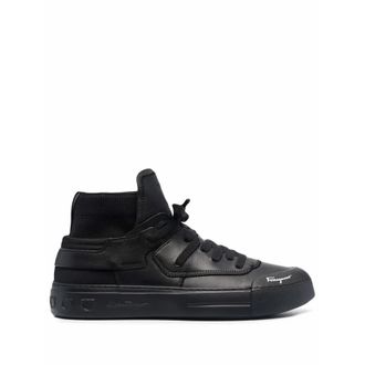 Ferragamo Mens Black Sneakers, US Size 7