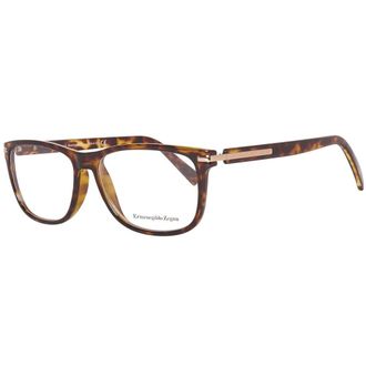 Ermenegildo Zegna Glasses, male, Brown, Size: ONE SIZE Brown Men Optical Frames Rectangle Style
