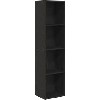 vidaXL Vidaxl - Book Cabinet Black oak 143 x 30 x 36 cm Engineered Wood
