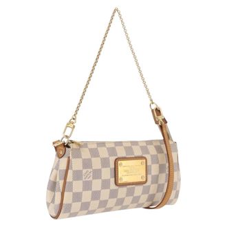 Louis Vuitton Eva Damier White Canvas Handbag (Pre-Owned)