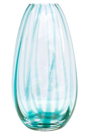 Vietri Bolla Blue Glass Pleated Vase at Nordstrom