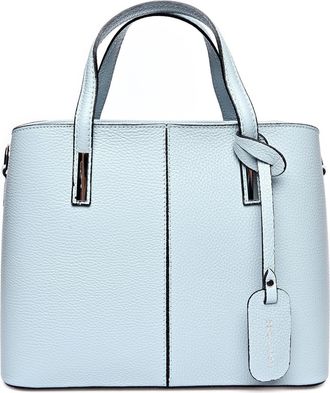 Anna Luchini Turquoise Rundleer Tas