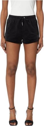 Juicy Couture Short Shorts - Dames - Bermuda - Zwart - M - Katoen - Korte Broeken