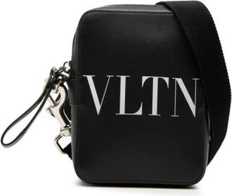 Valentino Pre-owned Crossbody Bag - Dames - Vintage Schoudertas - Zwart - ONE Size - Leer - Vintage