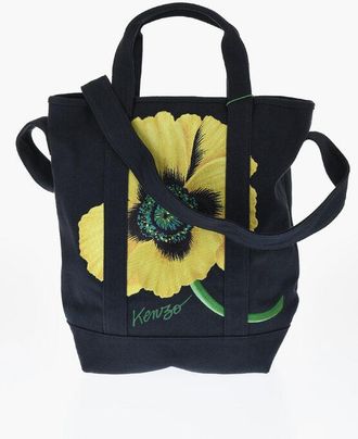 Kenzo Cotton Twill Tote Bag with Maxi Embroidery size Unica