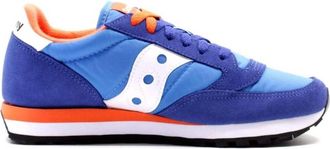 Saucony Mens Jazz Original Low Top Sneakers In Blue And Orange