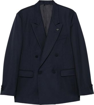 Lardini Double-breasted Peak-lapel Jacket