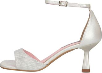 Notre-V Schoenen, Dames, Wit, 41 EU, Leer, 2655Sp Sandalen