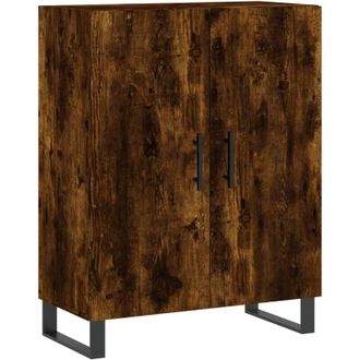vidaXL Sideboard Smoked Oak 69.5x34x90 cm Engineered Wood Vidaxl