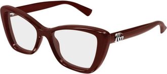 Gucci Cat Eye Brillen - Dames - Brillen - Rood - 52 MM - Accessoires