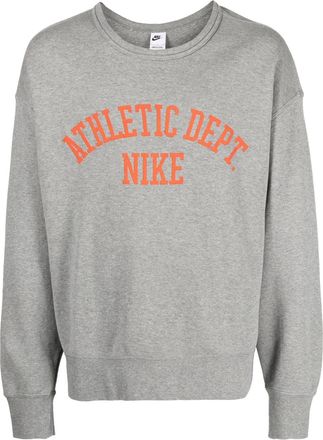 Nike logo-print cotton sweatshirt - men - Cotton - S - Grey