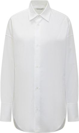 Darkpark White Oversized Solid Shirt
