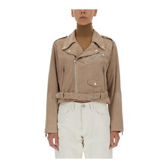 Arma Doran Riemen Su&egrave;de Jas - Dames - Zomerjassen - Beige - S - Su&egrave;de - Jassen