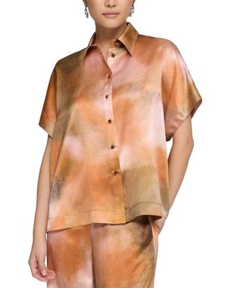 Lafayette 148 New York Dolman Sleeve Oversized Blouse