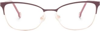 Carolina Herrera butterfly-frame glasses - women - Acetate/Metal - 55 - Red