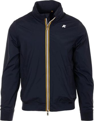 K-Way Amaury Stretch Nylon Jersey - Heren - Bomber jackets - Blauw - XL - Nylon - Jassen