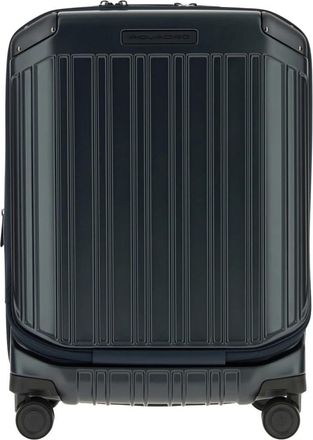 Piquadro Trolley Cabin Front - Middle Open - Heren - Handbagage koffer - Blauw - ONE Size - Polyester - Koffers