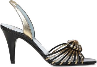 Valentino Garavani Coeur Royal Sandal In Laminated Nappa Leather