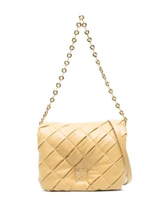 Loewe Goya leren schoudertas - Beige