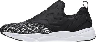 Reebok (WMNS) Reebok Furylite Slip On Gt Running Shoes Black/White BD4460