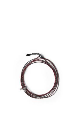 Brunello Cucinelli Hematite and Sterling Silver bracelet in Red at Nordstrom
