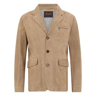 Moorer Blazers, male, Beige, Size: M Lightweight Casual Jacket