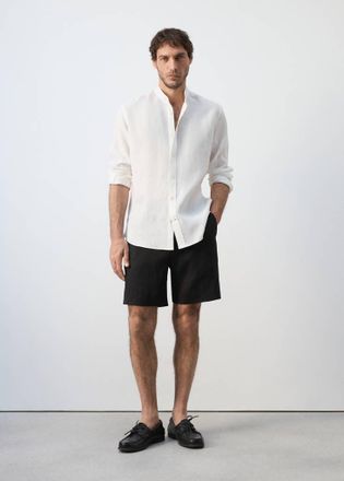 Mango Camicia regular fit 100% lino bianco - Uomo - XXL - MANGO MAN
