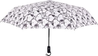 Peanuts Allover Print Umbrella in White Blac at Nordstrom