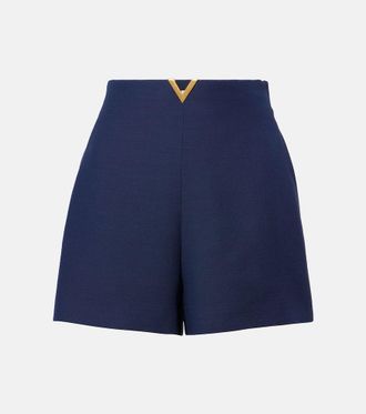 Valentino VLogo high-rise Crepe Couture shorts