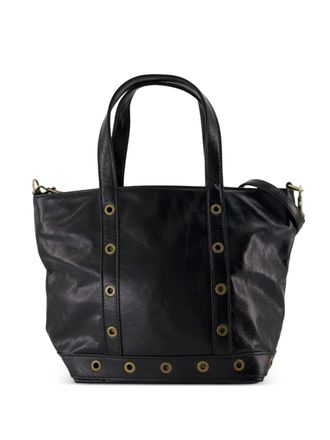 Vanessa Bruno small eyelet-detail tote bag - women - Calf Leather - One Size - Black