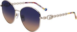 Liu Jo LJ156S 714 Womens Sunglasses Gold Size 57