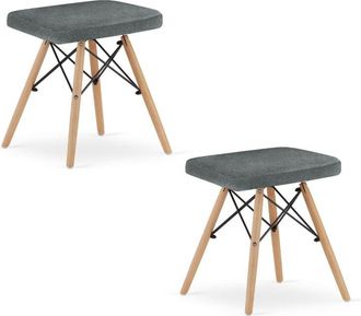 OEM Taburete Werk - Material Gris / Patas Naturales X 2