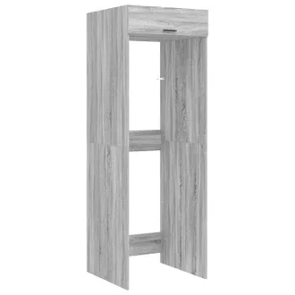 vidaXL Armario Para Lavadora Con Puerta Gris Sonoma 67,5 X 68 X 200 Cm Vidaxl