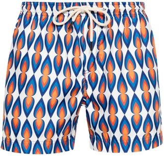 Peninsula Levante graphic-print swim shorts - men - Spandex/Elastane/Polyamide/Recycled Polyester - S - Blue